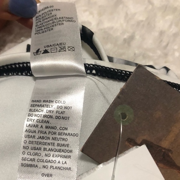 🆕 Reef Desert Palm Retro strappy bikini bottoms black white neutral - Picture 7 of 10